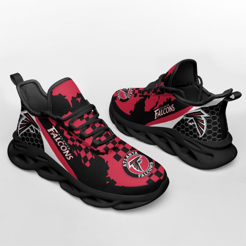 Atlanta Falcons Yezy Running Sneakers Side View