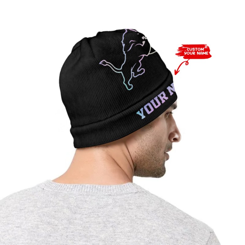 Personalized Detroit Lions Beanie