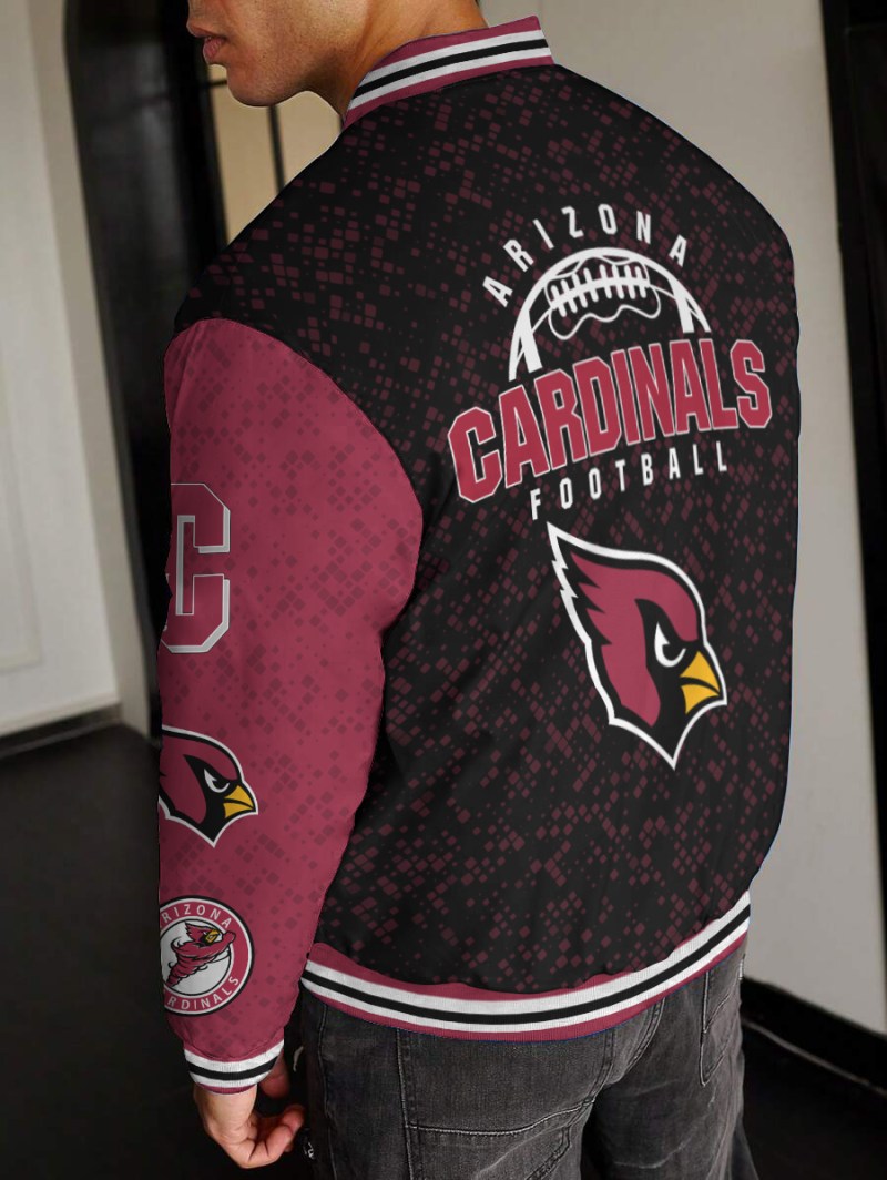 Arizona Cardinals Varsity Jacket Side View
