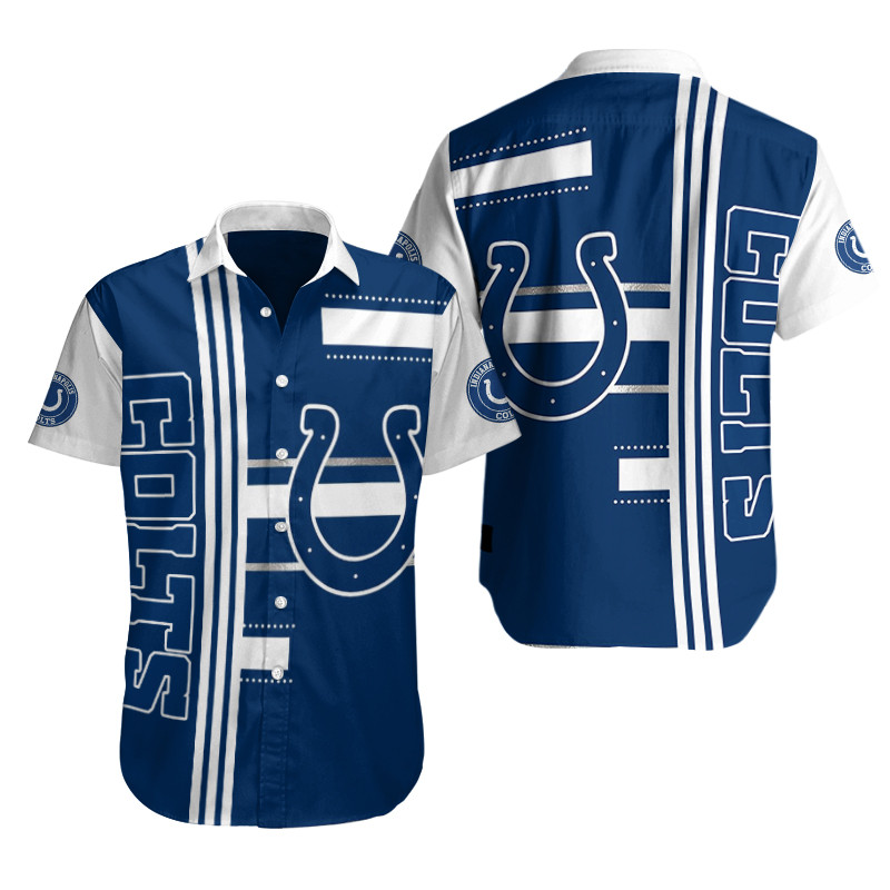Sizing Chart for Indianapolis Colts Button Shirt