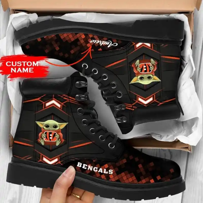 Cincinnati Bengals Personalized TBL Boots Size Chart