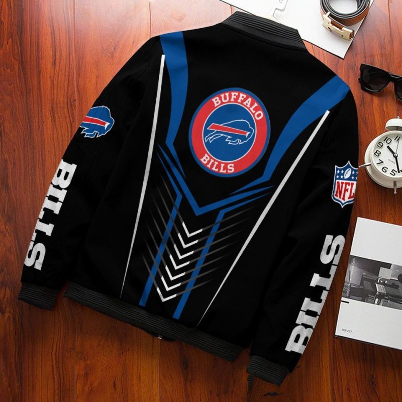 Buffalo Bills Bomber Jacket Back View