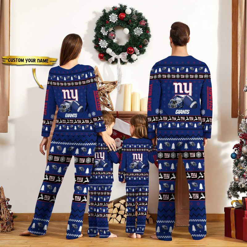 New York Giants Personalized Pajamas Image 2