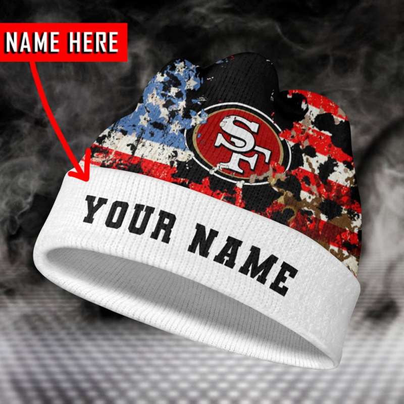 San Francisco 49ers Personalized Wool Beanie
