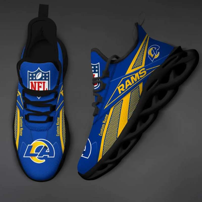 Los Angeles Rams Personalized Yezy Running Sneakers