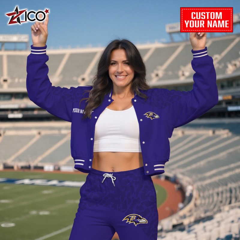 Baltimore Ravens Varsity Jacket - Outdoor Look