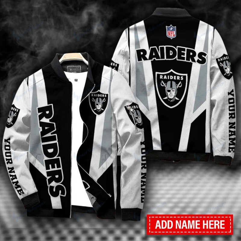 Las Vegas Raiders Personalized Bomber Jacket