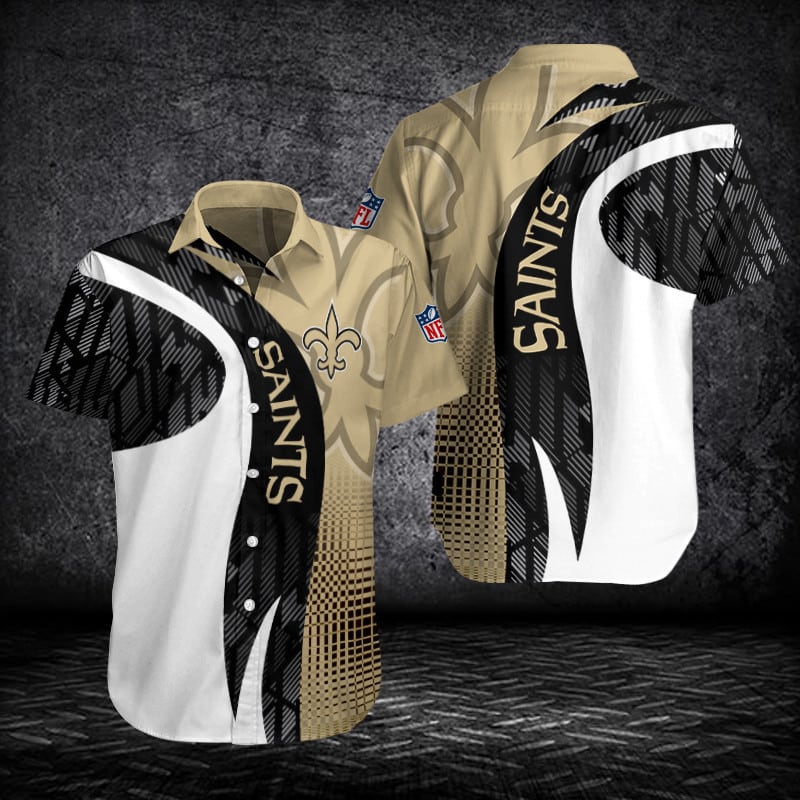 Sizing Chart for New Orleans Saints Button Shirts