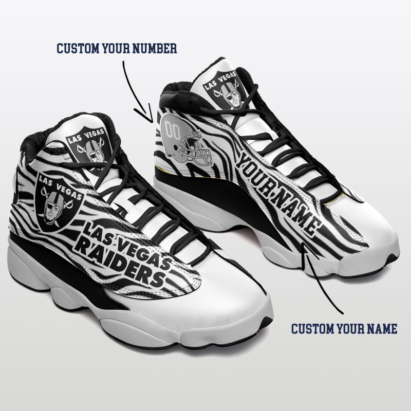 Las Vegas Raiders Personalized AJD13 Sneakers