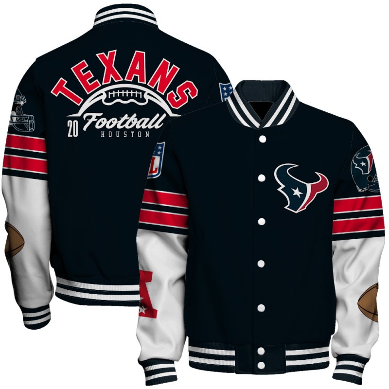 Houston Texans Unisex Ultimate Game Day Varsity Jacket