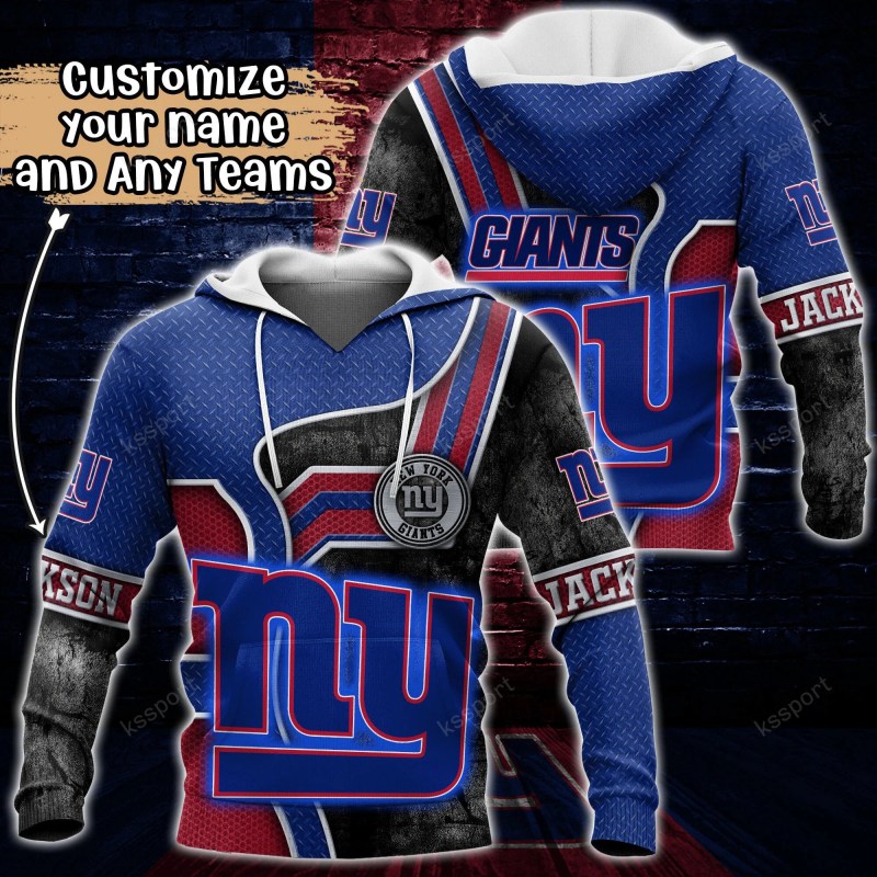 New York Giants Personalized Hoodie
