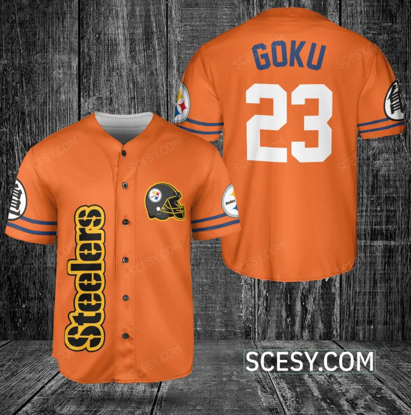 Custom Pittsburgh Steelers Baseball Jersey