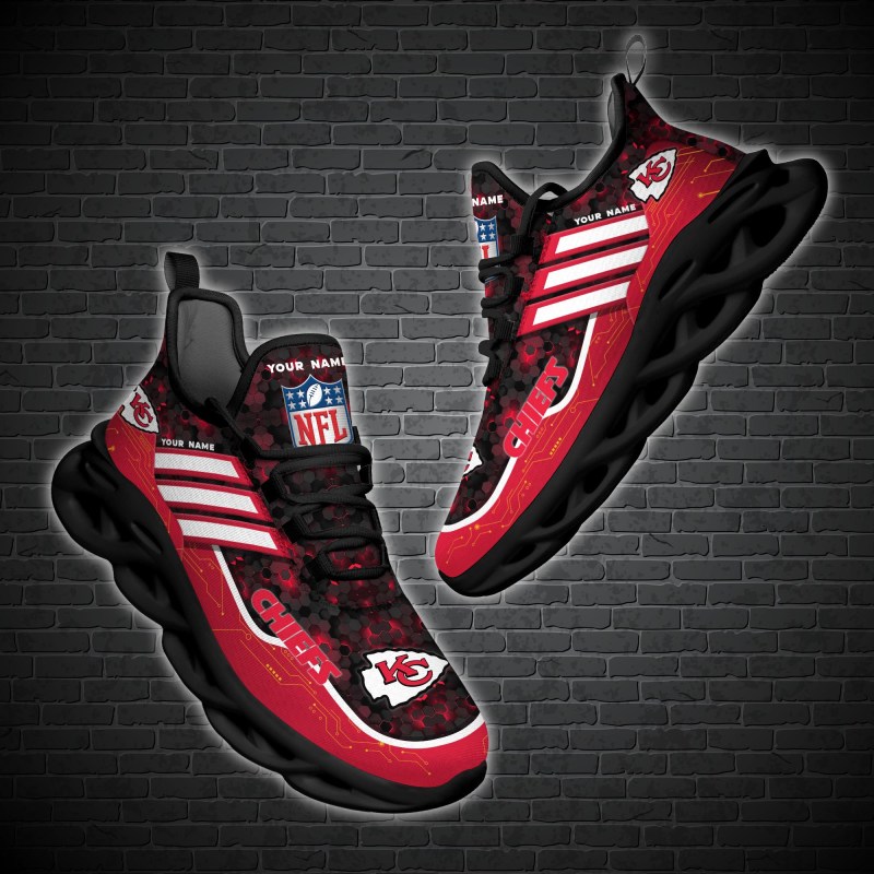 Kansas City Chiefs Personalized Yezy Running Sneakers
