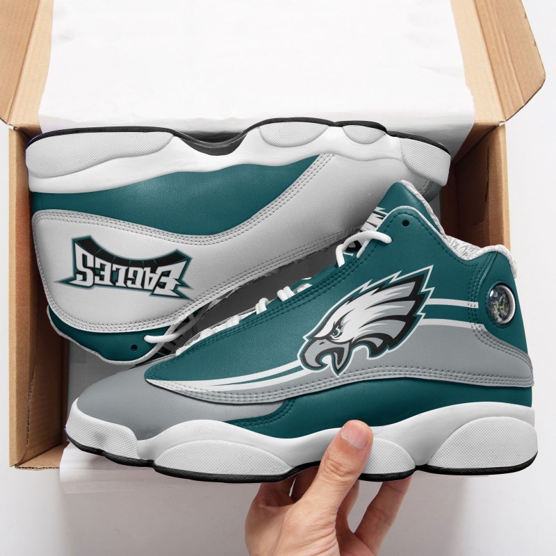 Philadelphia Eagles Sneakers Side View