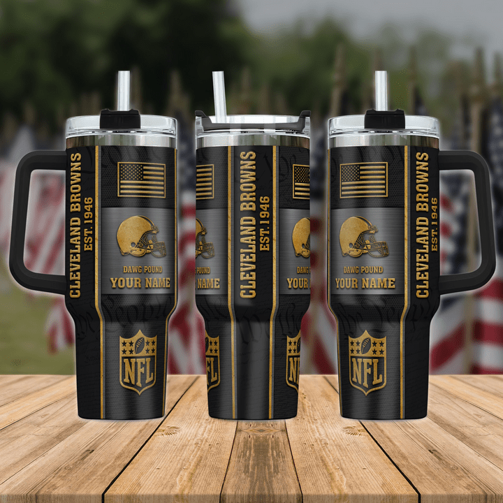 Cleveland Browns Tumbler Side View