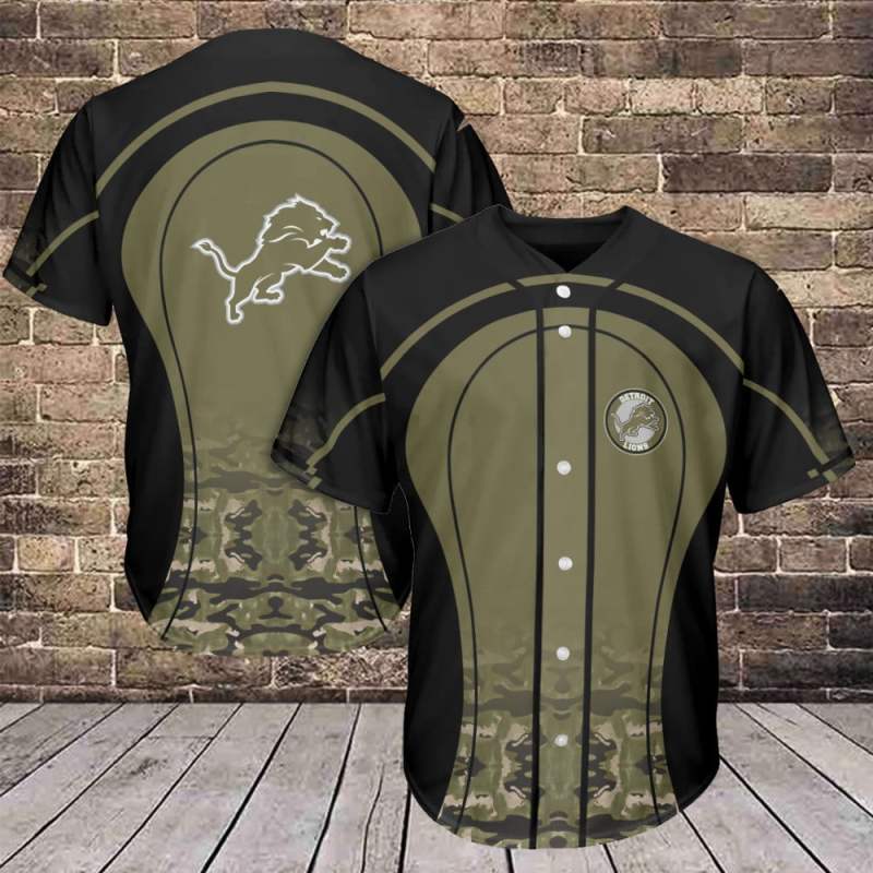 Detroit Lions Baseball Jersey