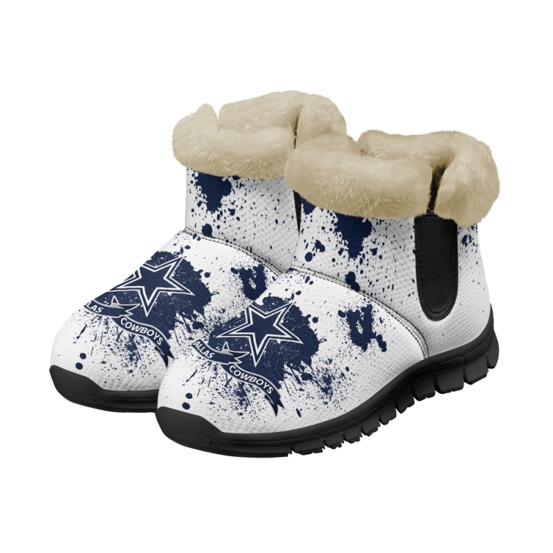 Dallas Cowboys Comfy Winter Snow Boots Image 7