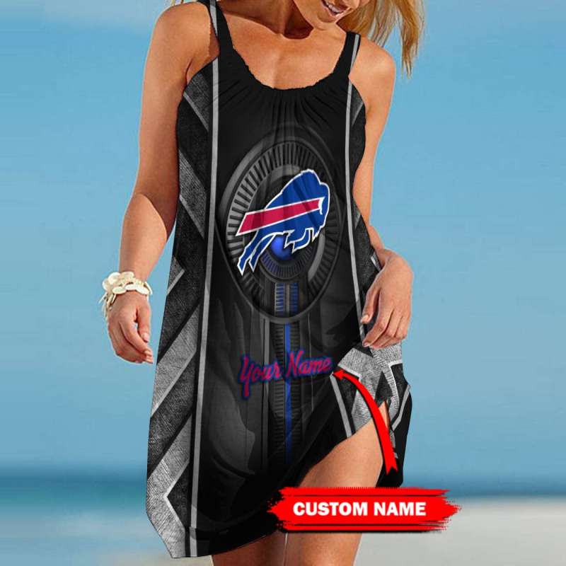 Buffalo Bills Personalized Beach Dress Front