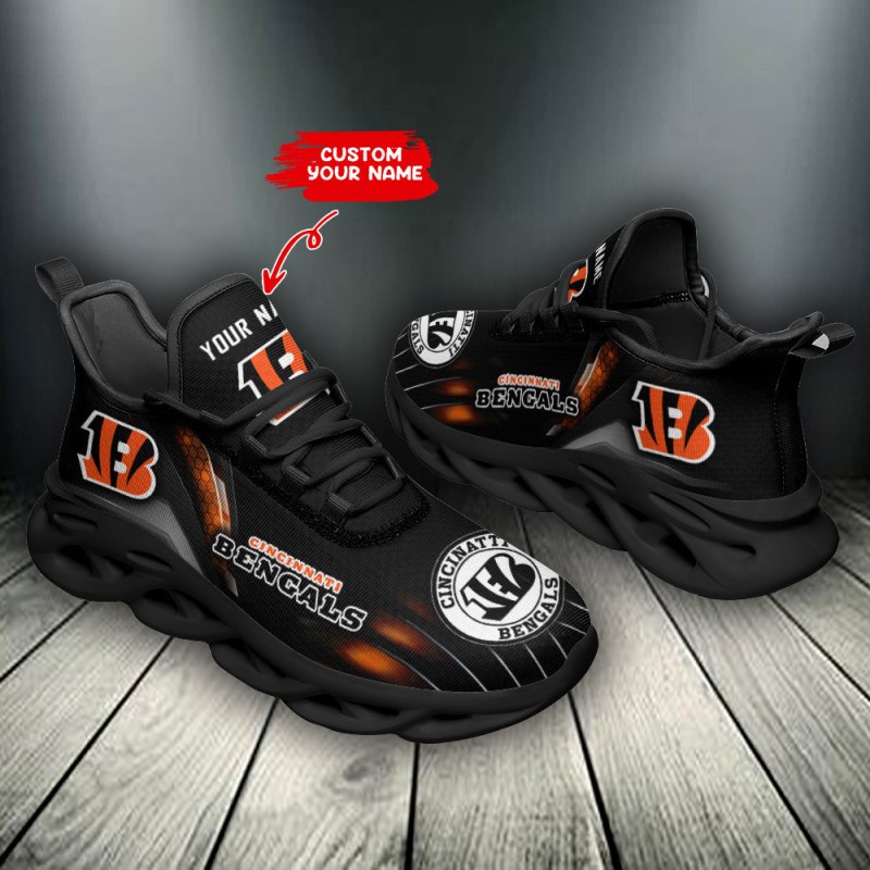 Cincinnati Bengals Personalized Yezy Running Sneakers