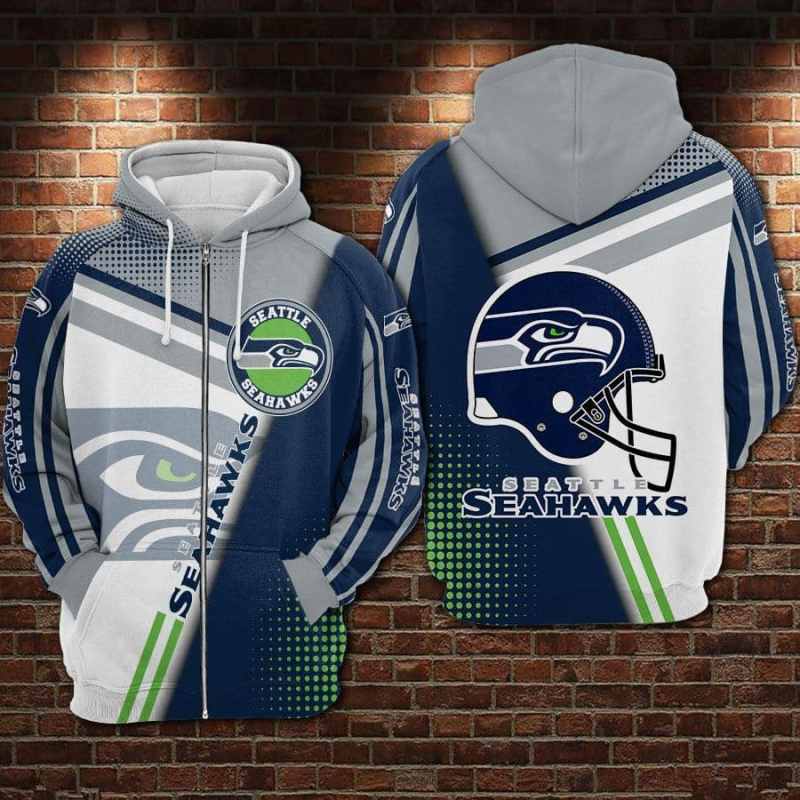 Seattle Seahawks Hoodie Back View