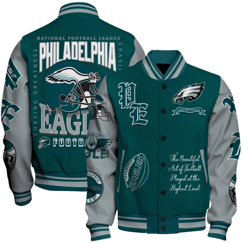Philadelphia Eagles Unisex Varsity Jacket Image 1