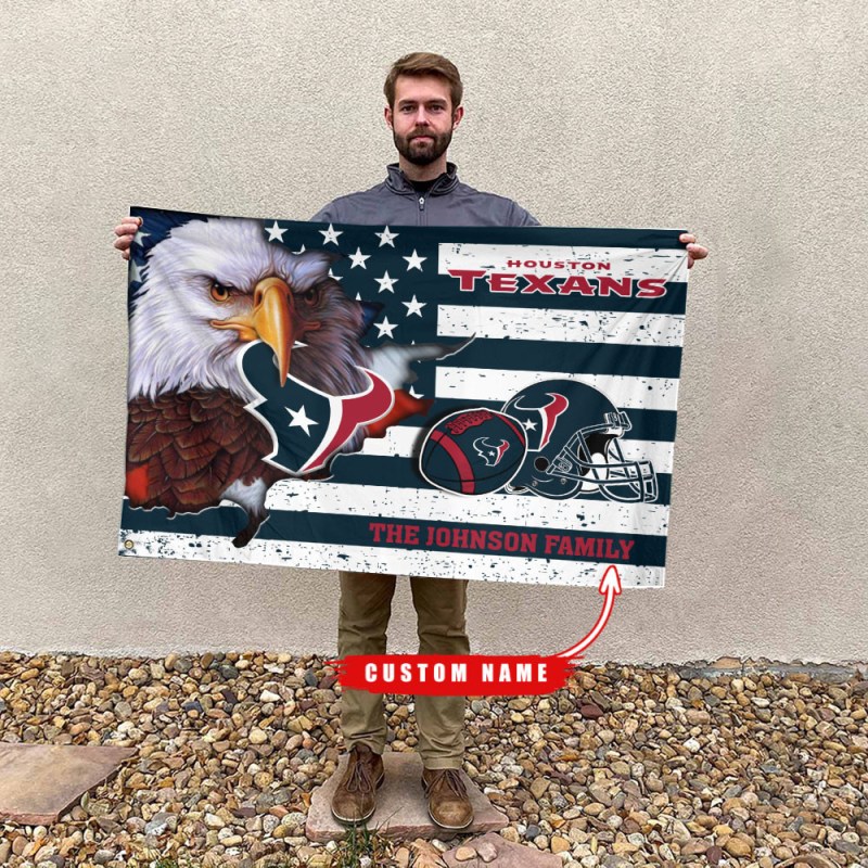 Houston Texans Custom Name Flag Design
