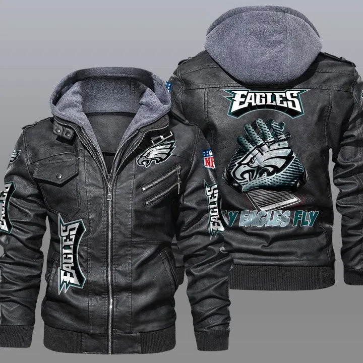 Philadelphia Eagles Leather Jacket Image 1