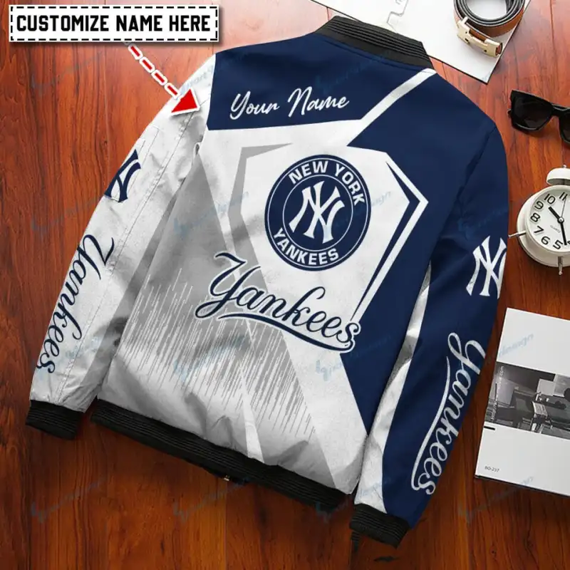 New York Yankees Personalized Bomber Jacket 2