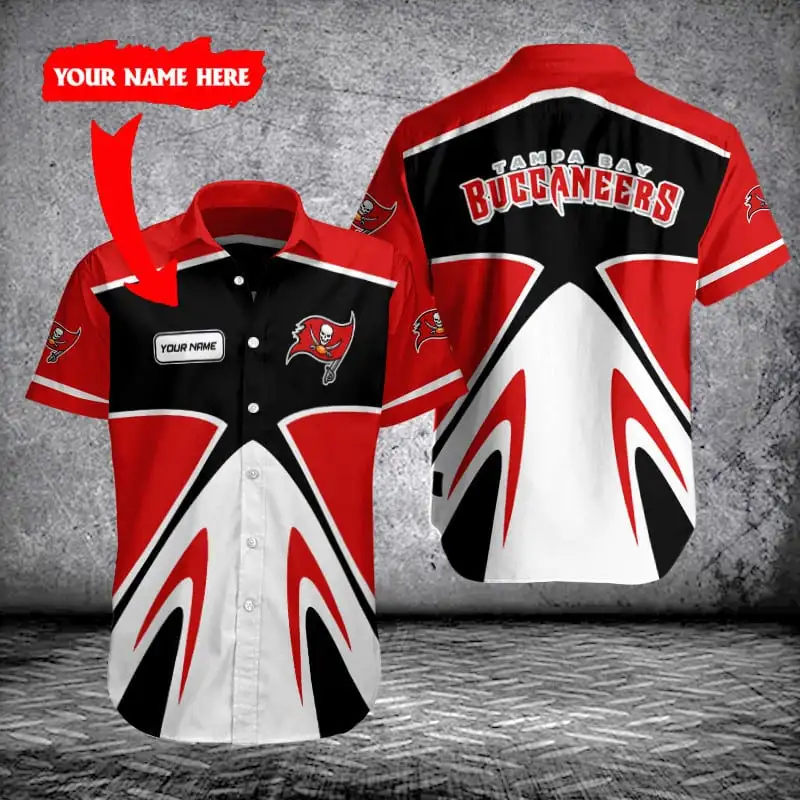 Tampa Bay Buccaneers Personalized Button Shirt Size Chart