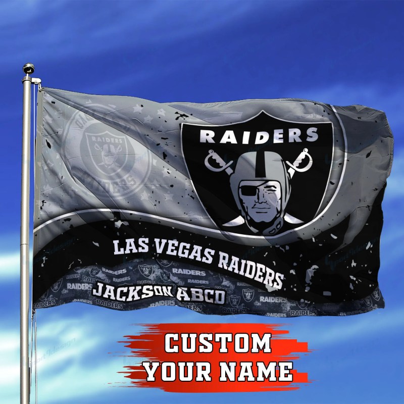 Las Vegas Raiders Personalized Flag