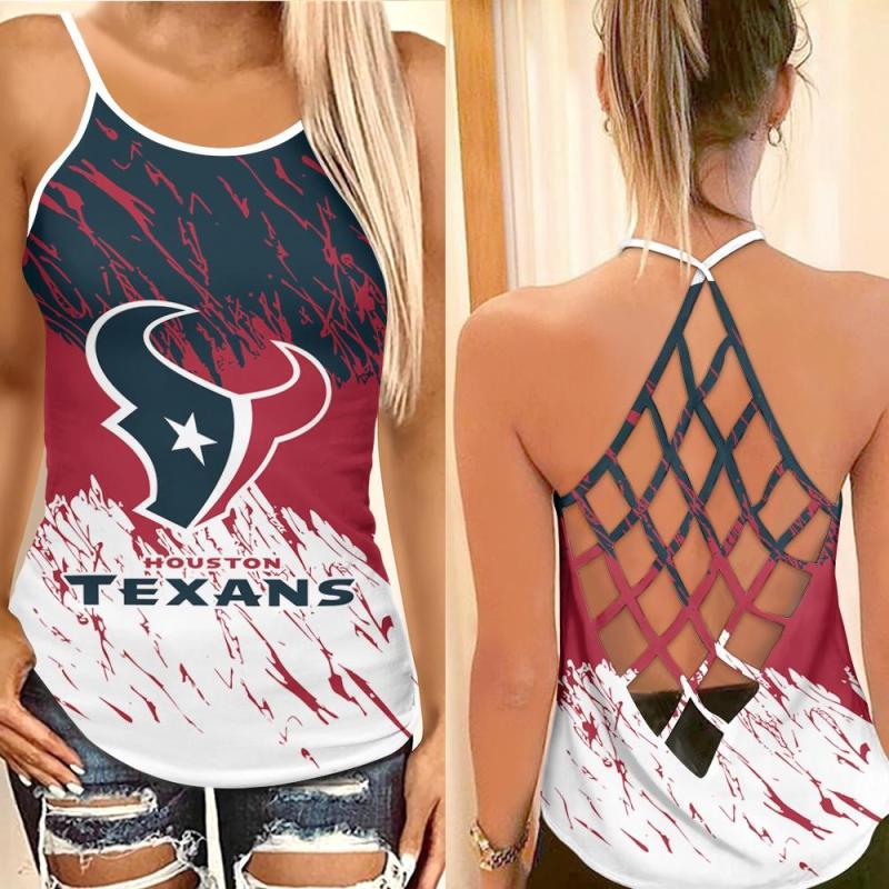 Houston Texans Criss Cross Tank Top