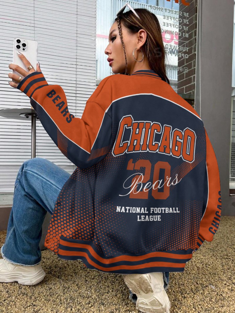 Chicago Bears Varsity Jacket - Back View