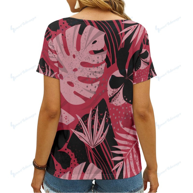 Atlanta Falcons Summer V-neck Women T-shirt 3 3 Atlanta Falcons Summer V-neck Women T-shirt