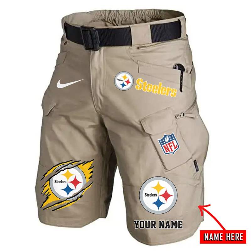 Pittsburgh Steelers Men Shorts - Side View