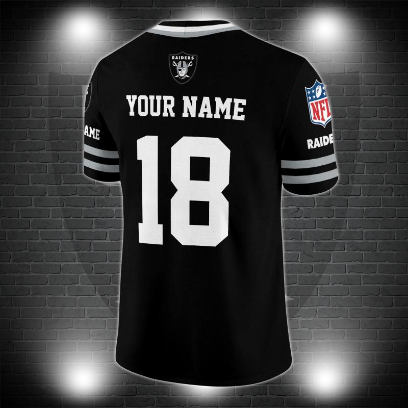 Las Vegas Raiders Personalized V-neck Jersey 3