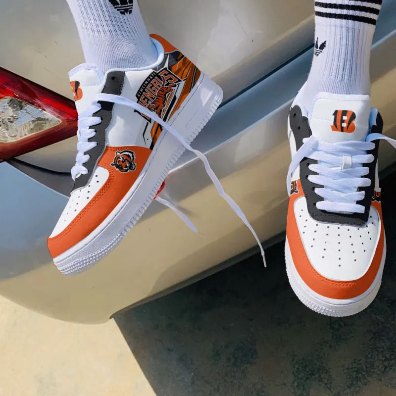 Cincinnati Bengals AF1 Shoes - Top View