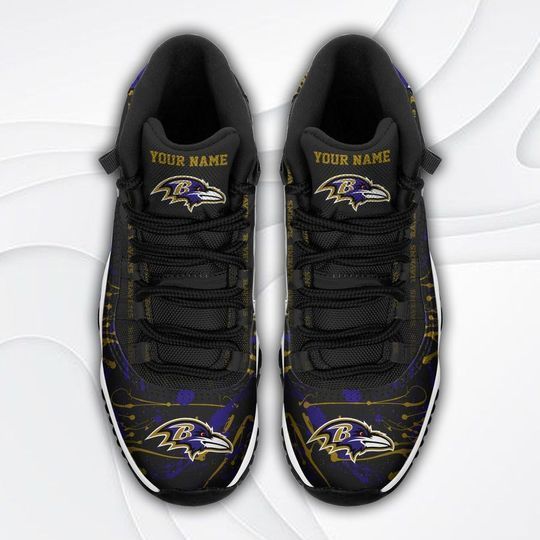 Baltimore Ravens AJD11 Sneakers Back View