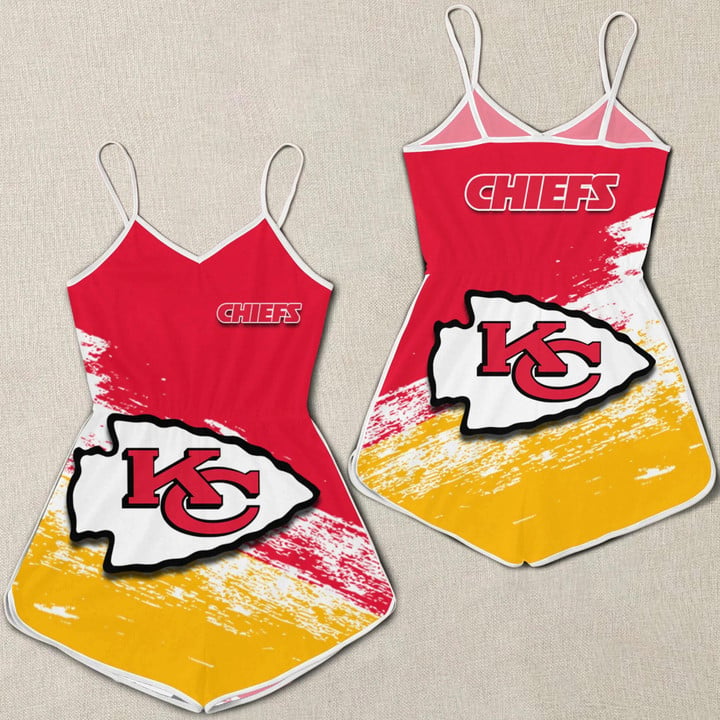 Kansas City Chiefs Women Romper Jumpsuit 3D Printed