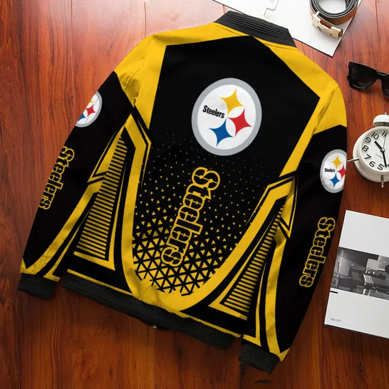Pittsburgh Steelers Bomber Jacket View 3