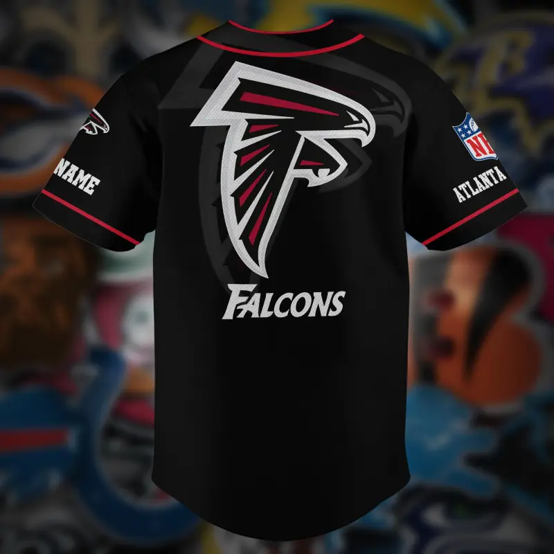 Atlanta Falcons Baseball Shirt Design 2