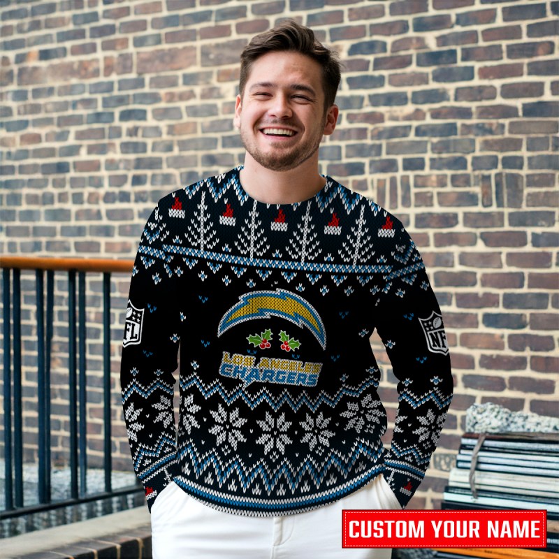 Los Angeles Chargers Ugly Christmas Sweater Image 4