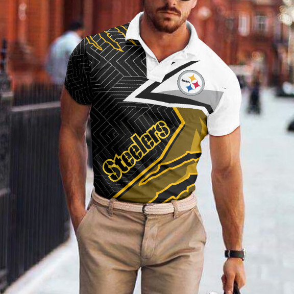 Pittsburgh Steelers Polo T-shirt Back