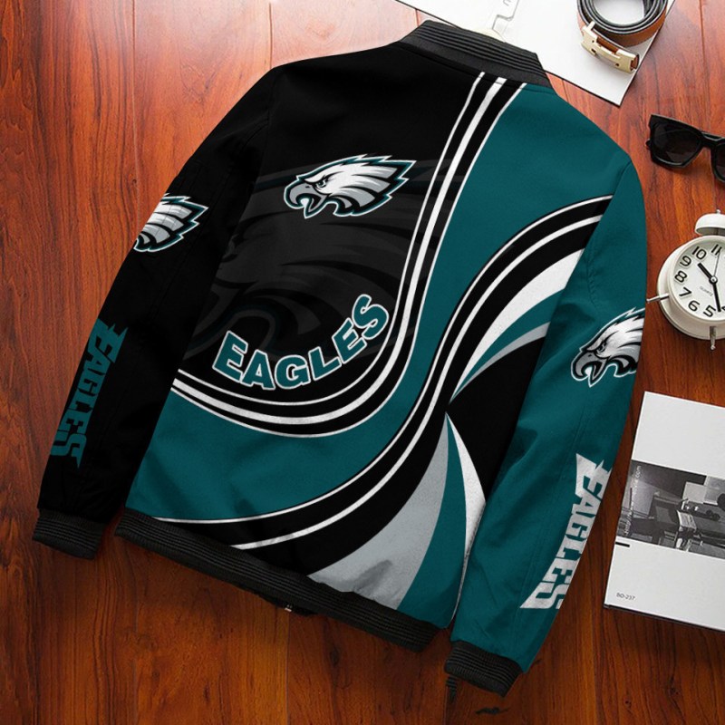 Philadelphia Eagles Bomber Jacket Back