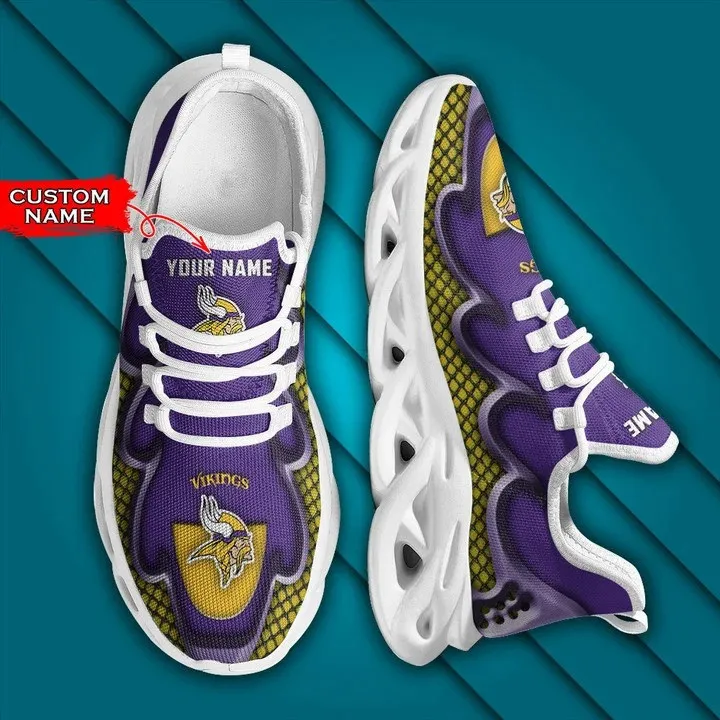 Minnesota Vikings Personalized Yezy Running Sneakers 3