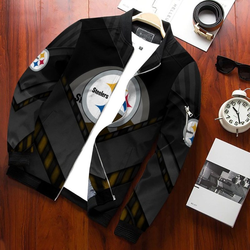Pittsburgh Steelers Bomber Jacket Front View