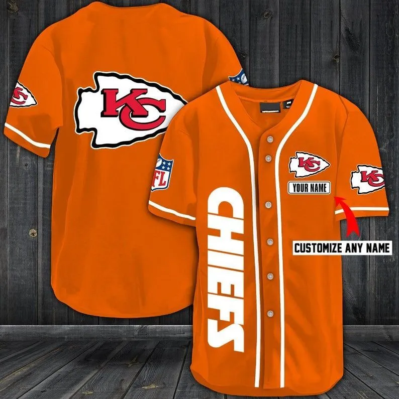 Stylish Kansas City Chiefs Baseball Jersey