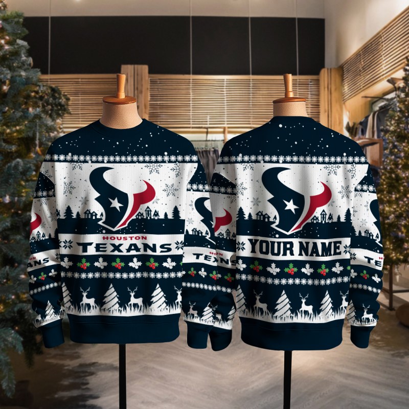 Houston Texans Ugly Christmas Sweater - Full View