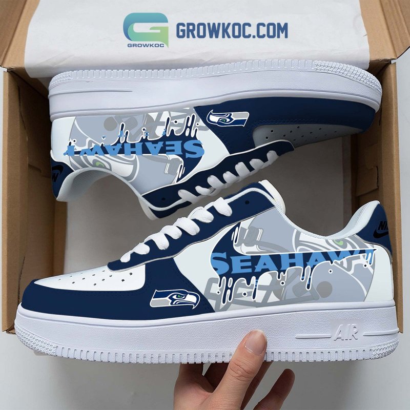 Seattle Seahawks Personalized Colorful AF1-1 Shoes