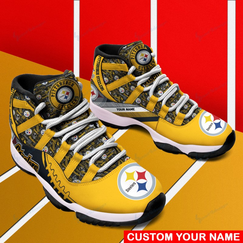 Pittsburgh Steelers AJD11 Sneakers Side View