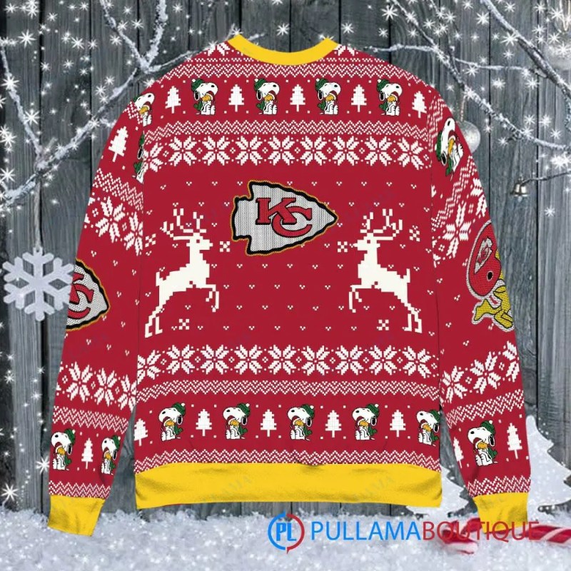 Kansas City Chiefs Ugly Christmas Sweater Front
